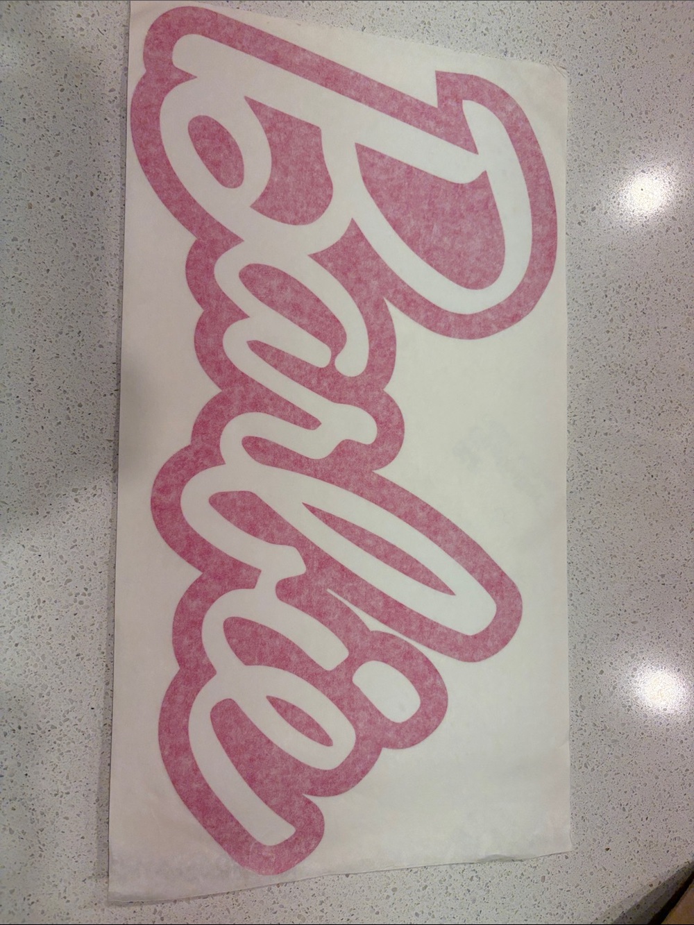 Pink BARBIE Sticker Decal